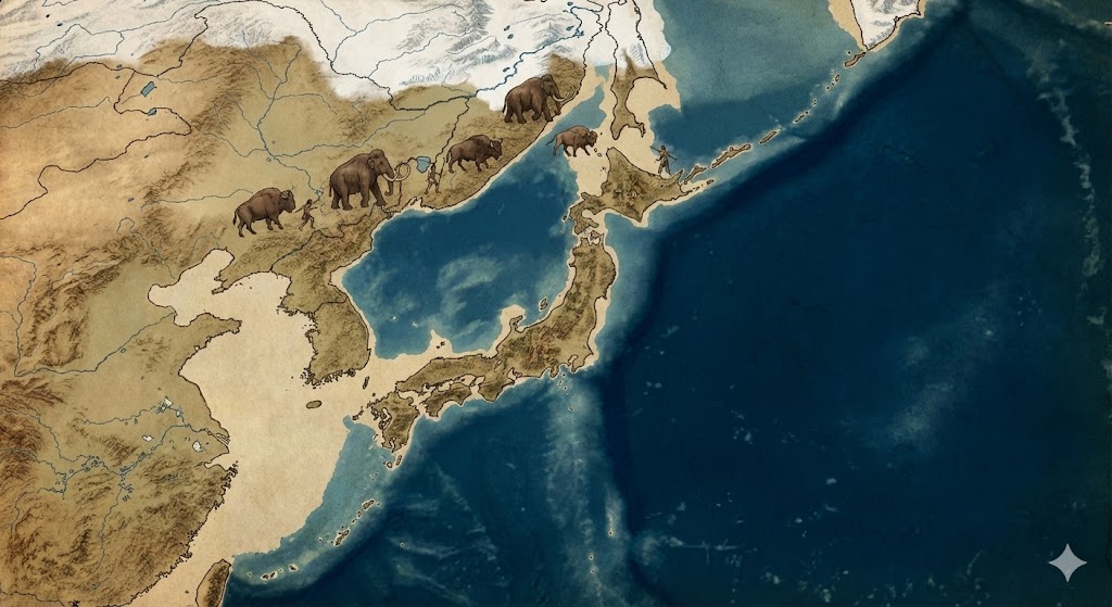 陸続き時代の地図