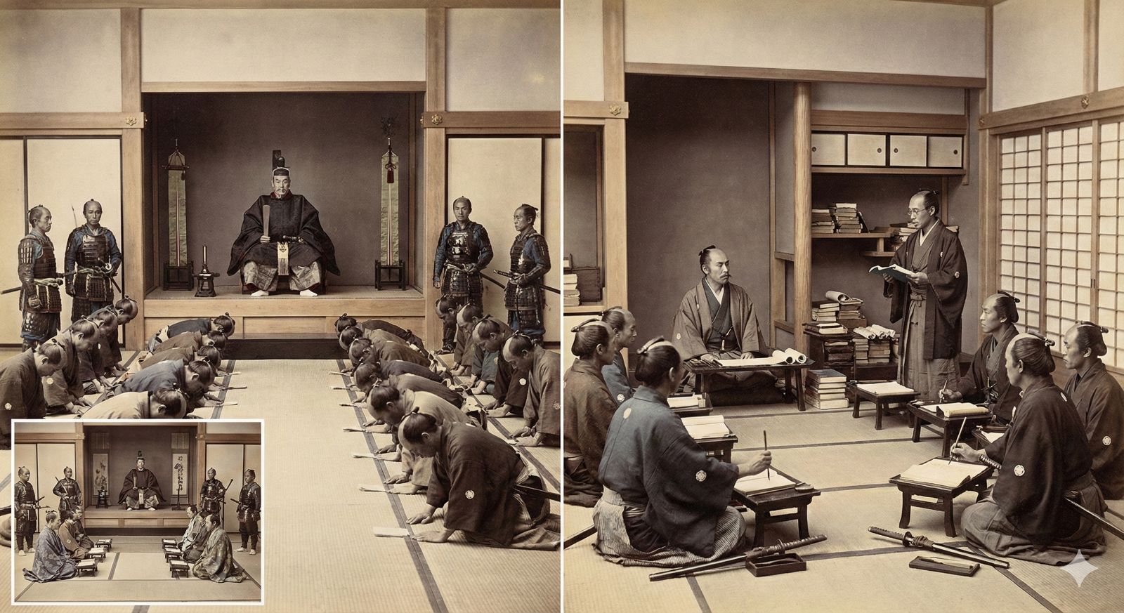 二重の統制と文治政治への転換を示す画像