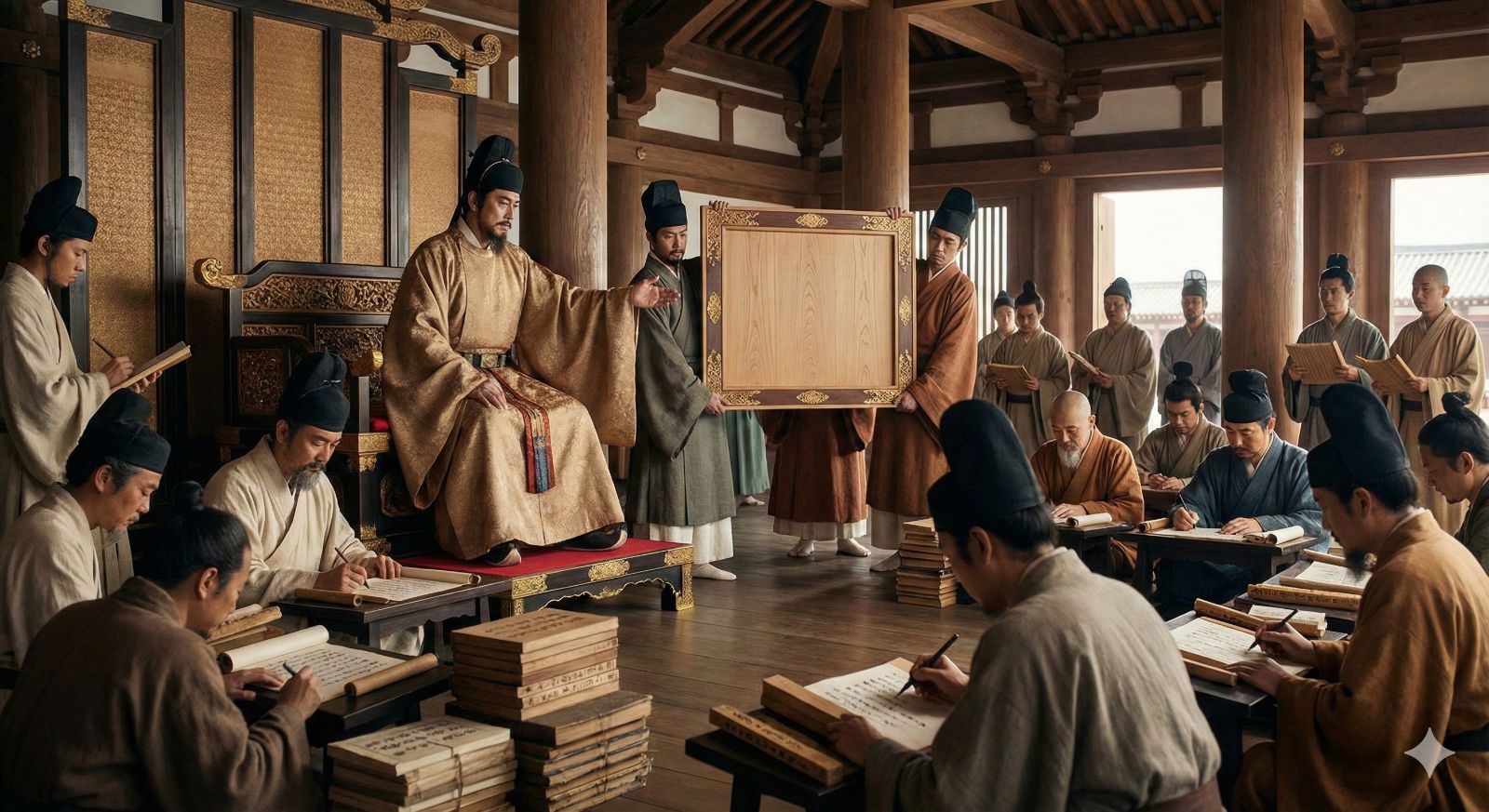 天武天皇による国号制定と歴史編纂のイメージ