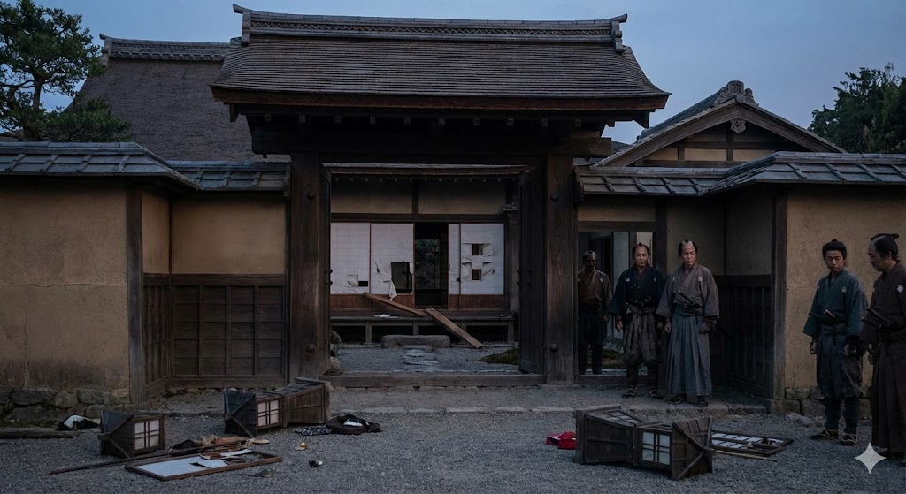 暗殺された細川政元の屋敷のイメージ