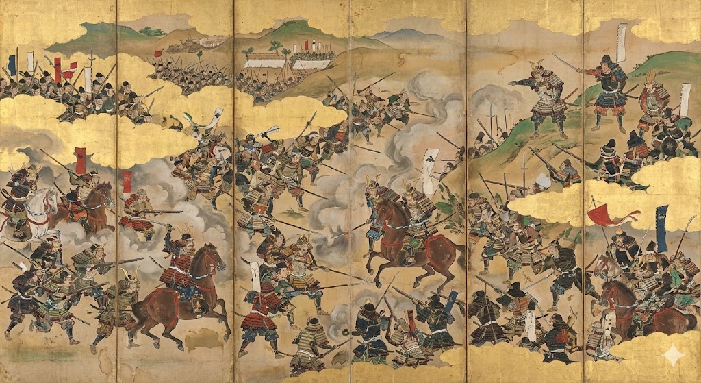 関ヶ原の合戦図屏風の一部