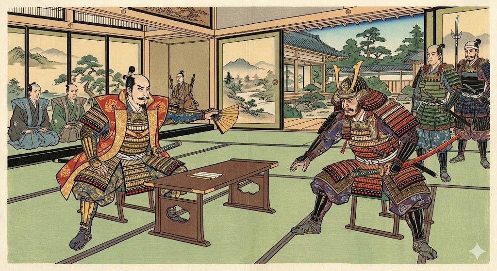 鳥取城を取り囲む山々の地形図