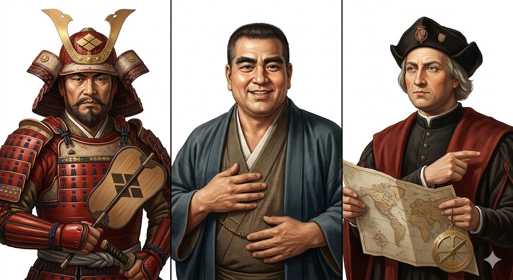 ESTP 武田信玄、西郷隆盛、コロンブス