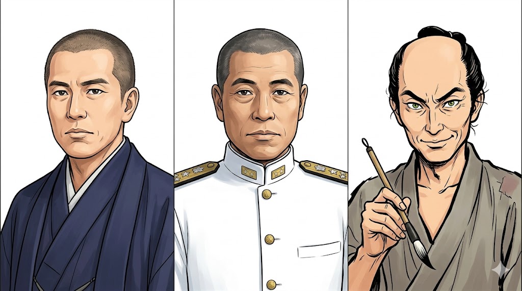 ISTP 木戸孝允、山本五十六、葛飾北斎