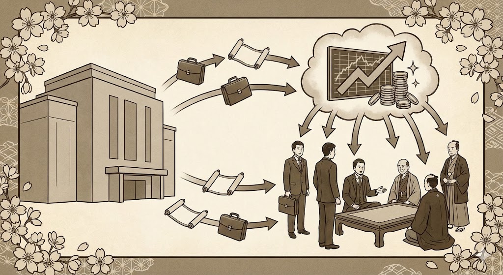 リクルート事件の仕組み解説へ進むイメージ